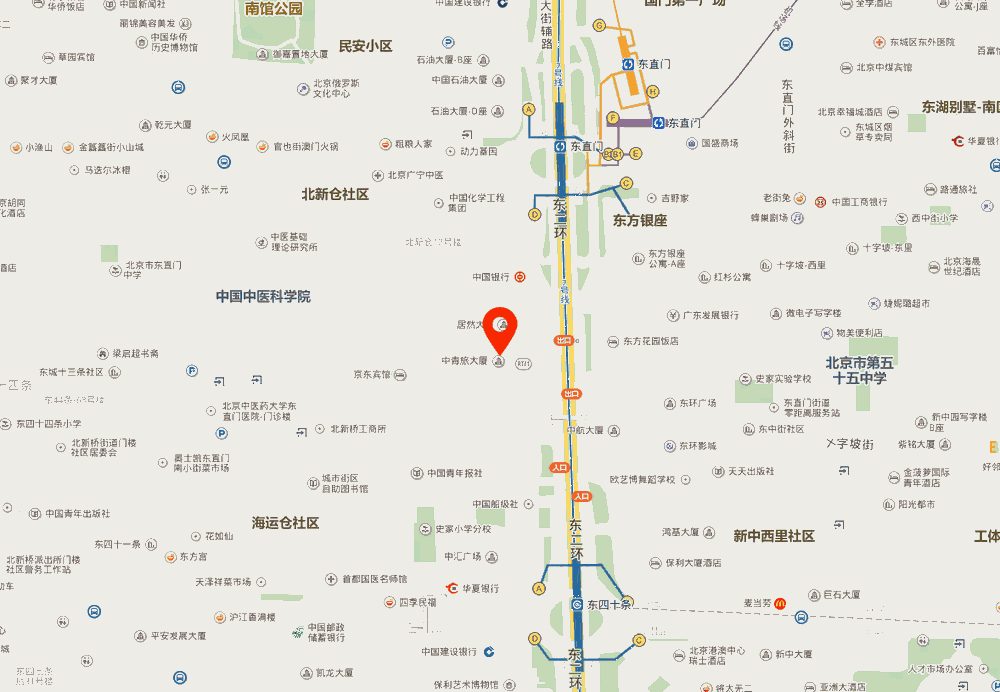 中青旅大厦位置地图